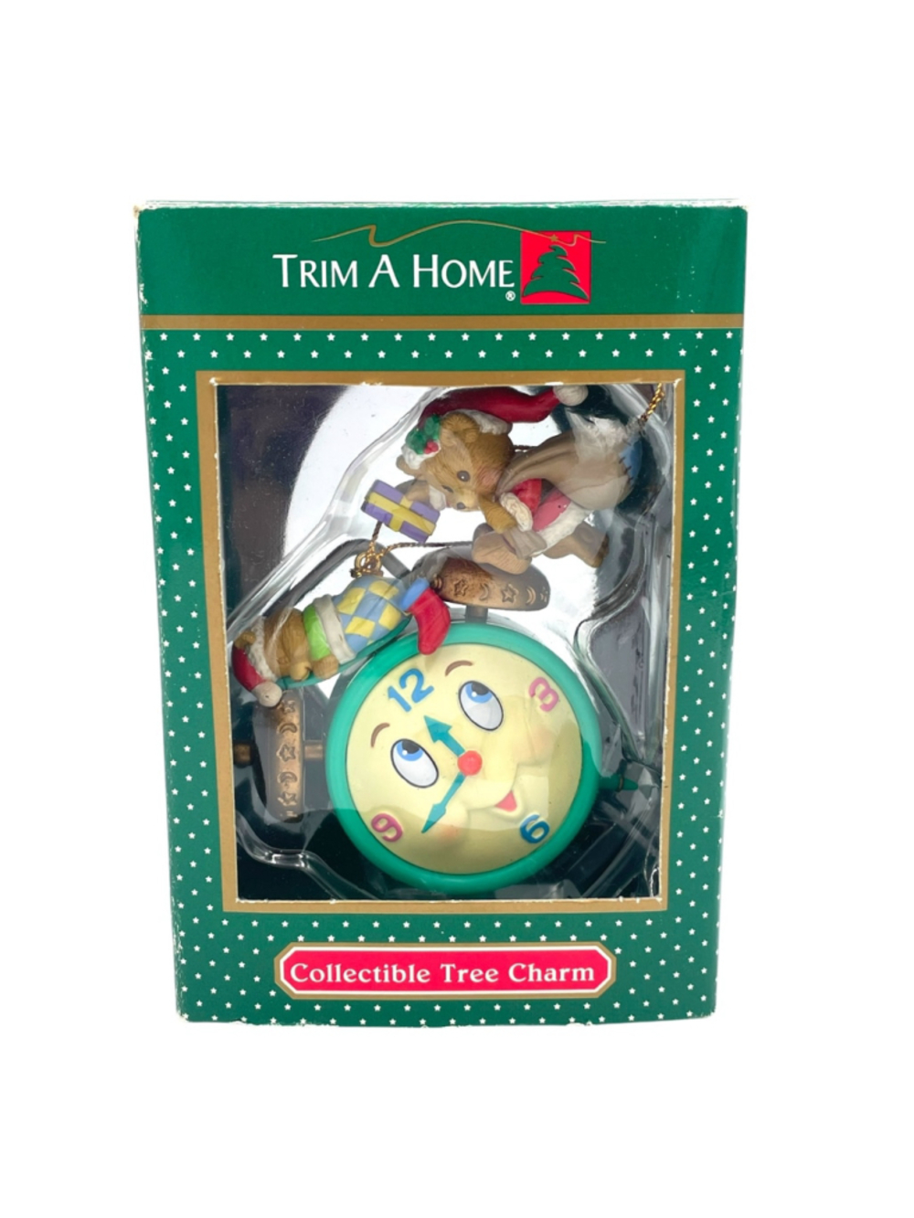 Trim A Home Alarm Clock Christmas Tree Ornament Vintage Collectible Kmart